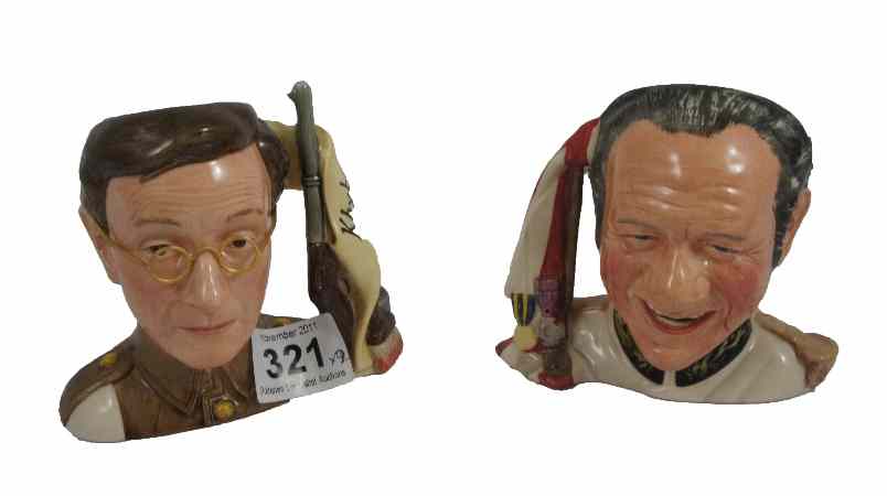 Appraisal: Royal Doulton Small Sized Character Jugs Sid James D and