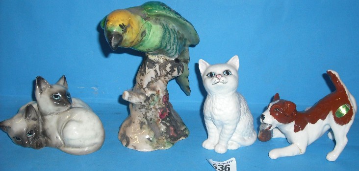 Appraisal: Beswick Animals to include White Seated Persian in Matt Beswick