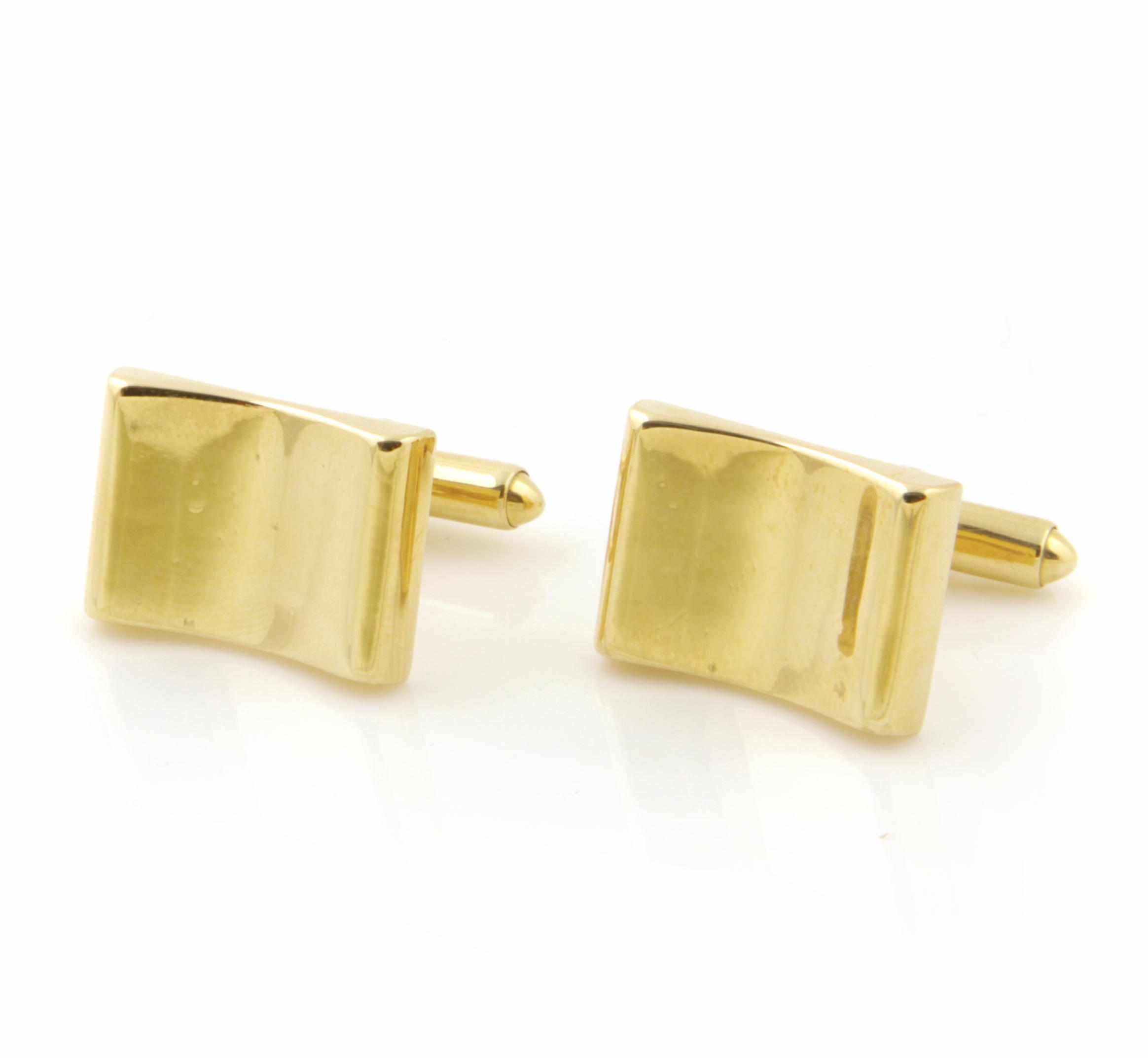 Appraisal: A pair of k gold cufflinks g