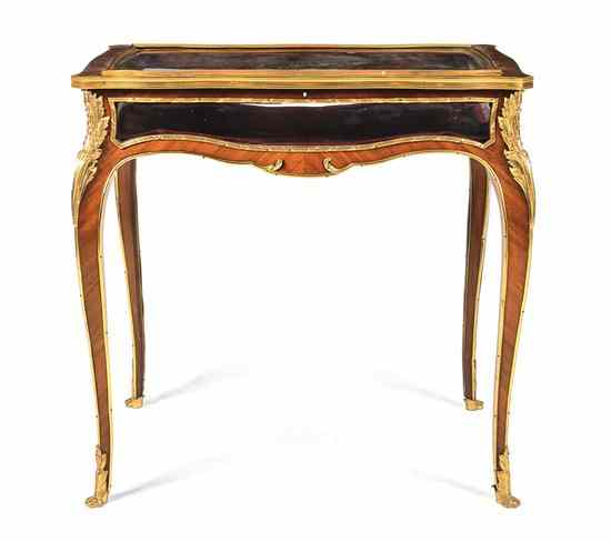 Appraisal: A Louis XVI Style Kingwood and Gilt Bronze Mounted Vitrine