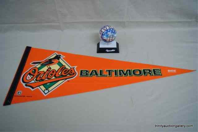 Appraisal: Baltimore Orioles Baseball Pennant CollectibleThis is for Major League Baseball