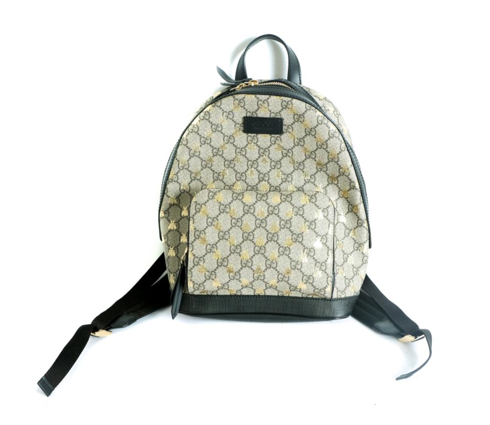 Appraisal: GUCCI GG SUPREME BEES BACKPACKGucci GG Supreme bees backpack This