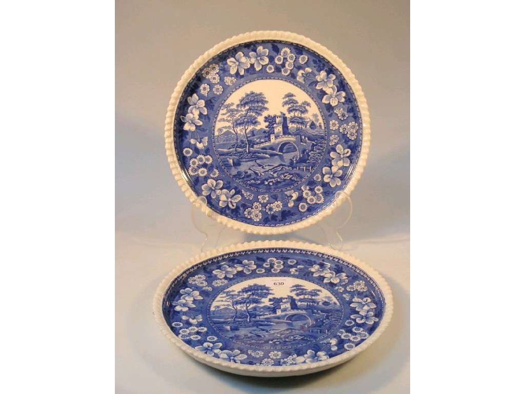 Appraisal: A pair of Copeland Spode's Tower pattern blue and white