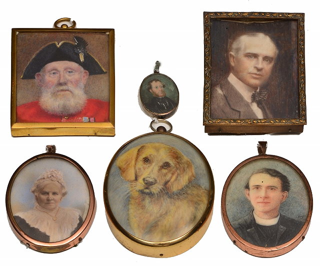 Appraisal: CIRCLE OF CHARLES SPENCELAYH - Head and shoulders portrait miniature