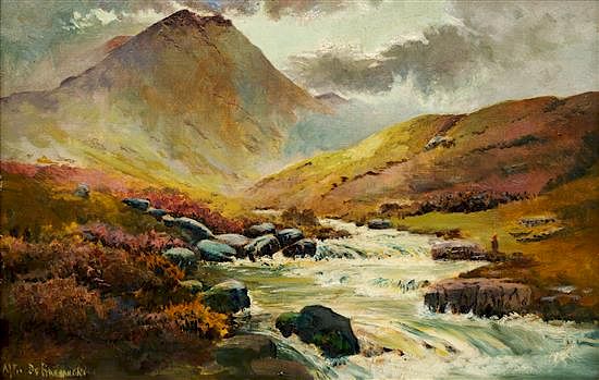 Appraisal: Alfred De Breanski British - Two Works Untitled Scottish Landscape