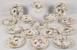 Appraisal: PIECE FRENCH LIMOGES PORCELAIN DESSERT SERVICE PIECE FRENCH LIMOGES HAND