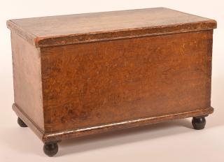 Appraisal: PA Decorated Miniature Blanket Chest Pennsylvania th Century Softwood Paint