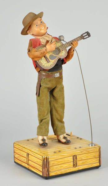 Appraisal: Very Unusual Japanese Cowboy Guitar Player Battery-operated Most likely a