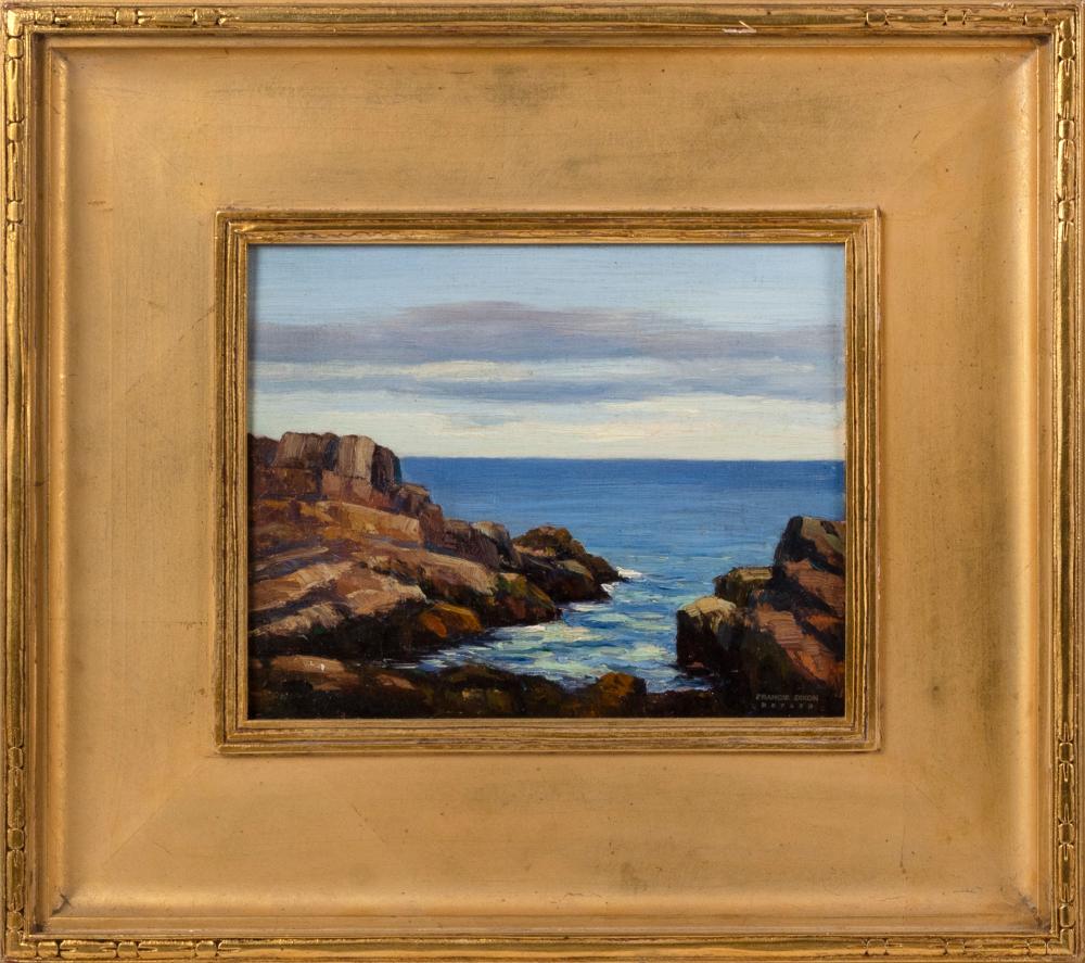 Appraisal: FRANCIS STILLWELL DIXON NEW YORK CALIFORNIA - ROCKY SEASCAPE OIL