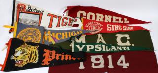 Appraisal: FELT PENANTS COLLEGE AND PROFESSIONAL SPORTS FELT PENANTS COLLEGE AND