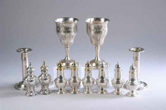 Appraisal: TWELVE PIECES GORHAM STERLING SILVER HOLLOWWARE Including two water goblets