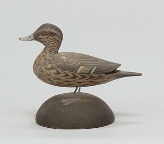 Appraisal: MINIATURE PINTAIL HEN By Crowell of East Harwich Massachusetts Rectangular