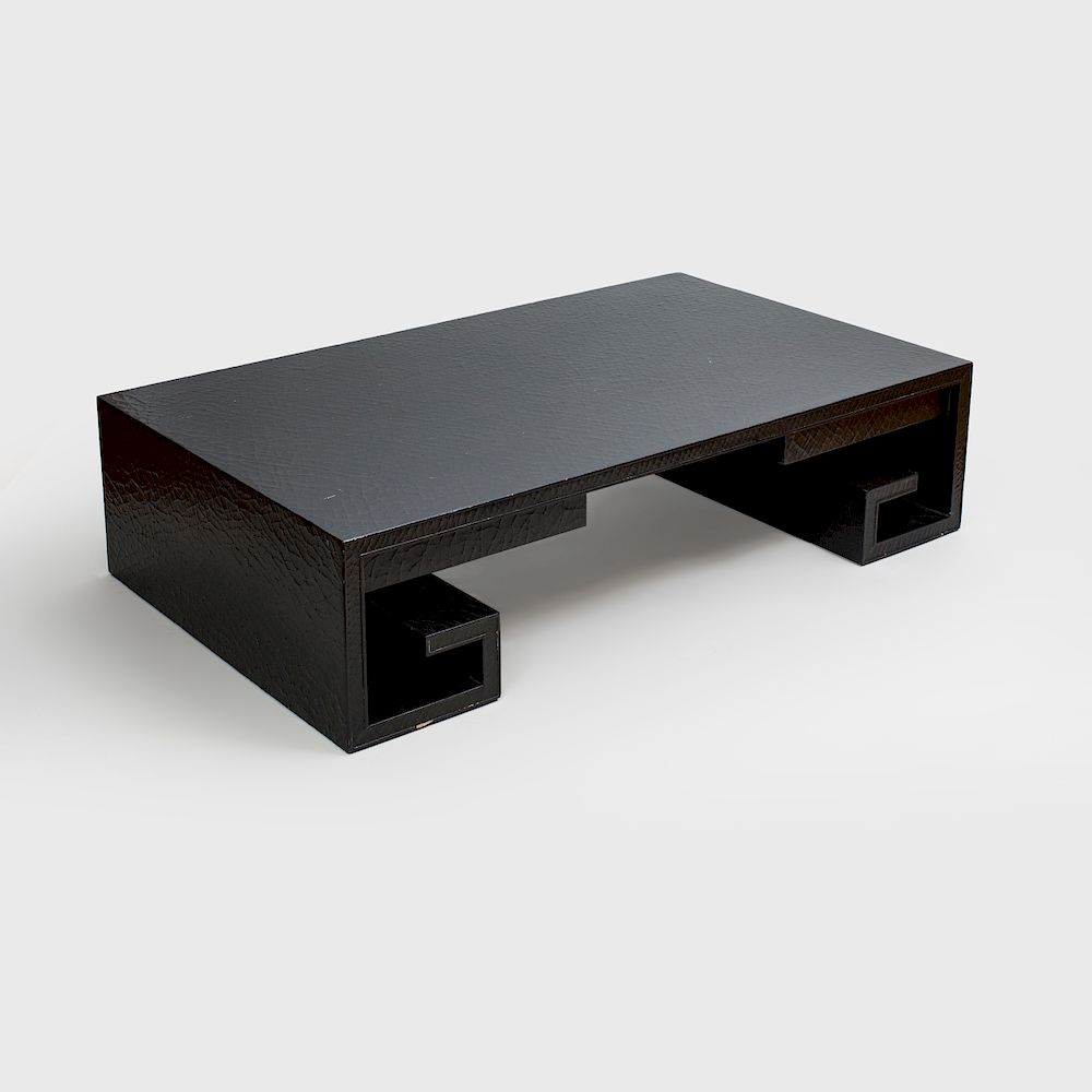 Appraisal: Black Lacquer Coffee Table in the Chinese Taste x x