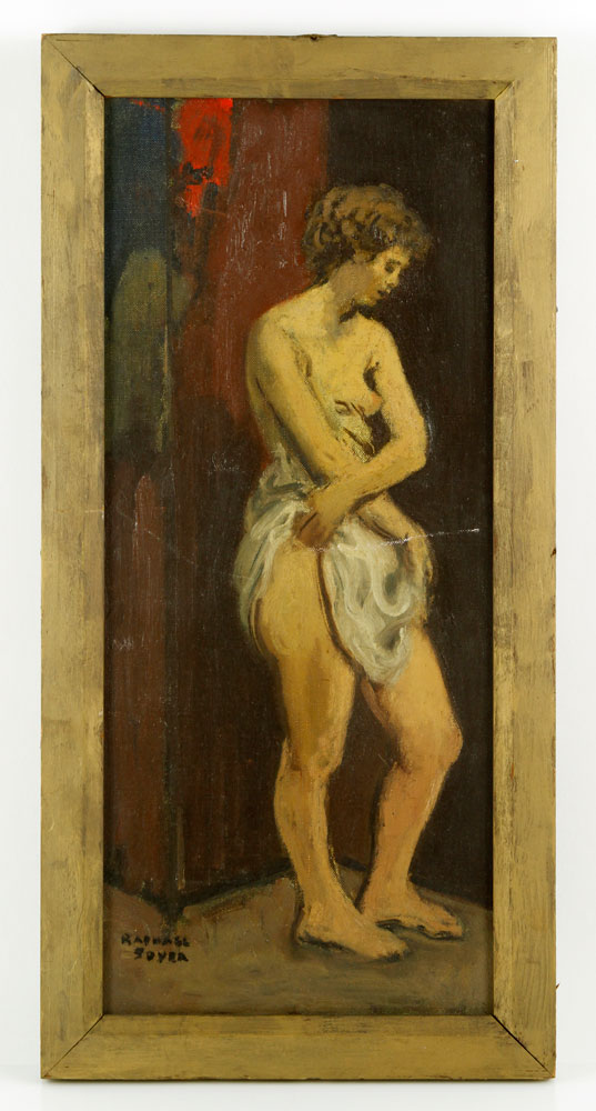 Appraisal: - Soyer Portrait of Nude O C Raphael Soyer Russian-born