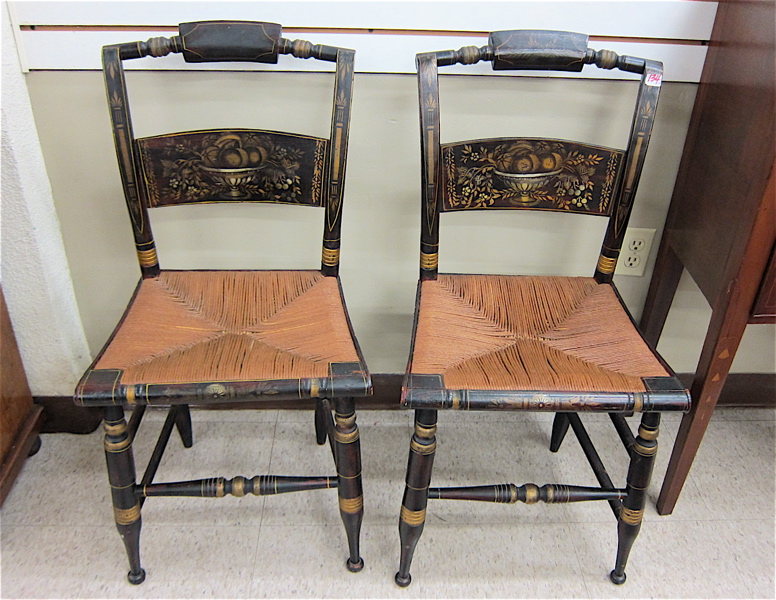 Appraisal: A SET OF SIX 'HITCHCOCK' DINING CHAIRS American th century