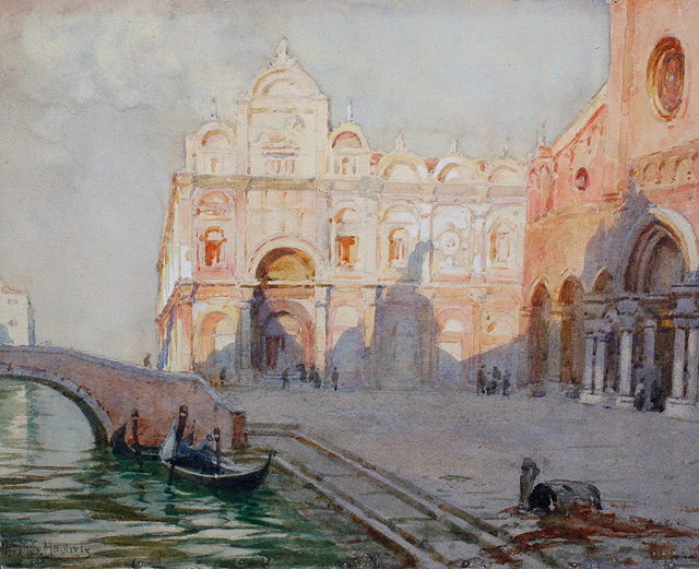 Appraisal: MARY S HAGARTY Act - 'Light and Shade Venice' signed