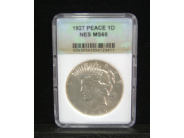 Appraisal: PEACE SILVER DOLLAR D - NES MS