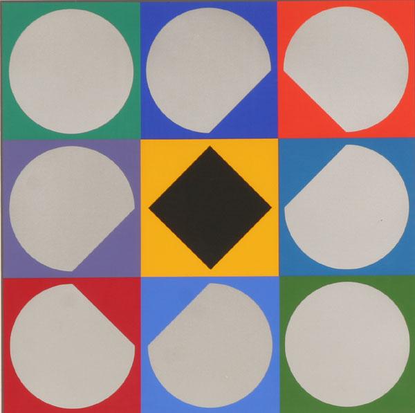 Appraisal: Victor Vasarely French Hungarian - Op Art serigraph x pencil