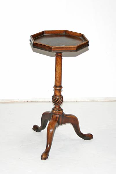 Appraisal: A George III mahogany wine table early th century height