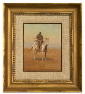 Appraisal: William Steve Seltzer Indian on horseback signed lower right W