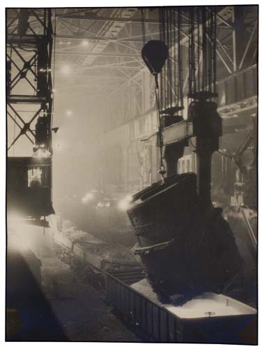 Appraisal: BOURKE-WHITE MARGARET - Otis Steel Mill Silver print x inches