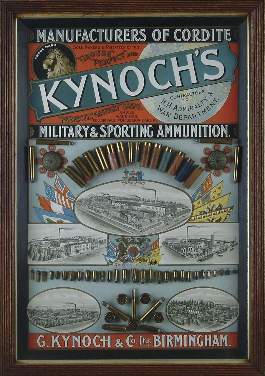 Appraisal: WONDERFUL KYNOCH CARTRIDGE BOARD Fabulous colorful board in its orig