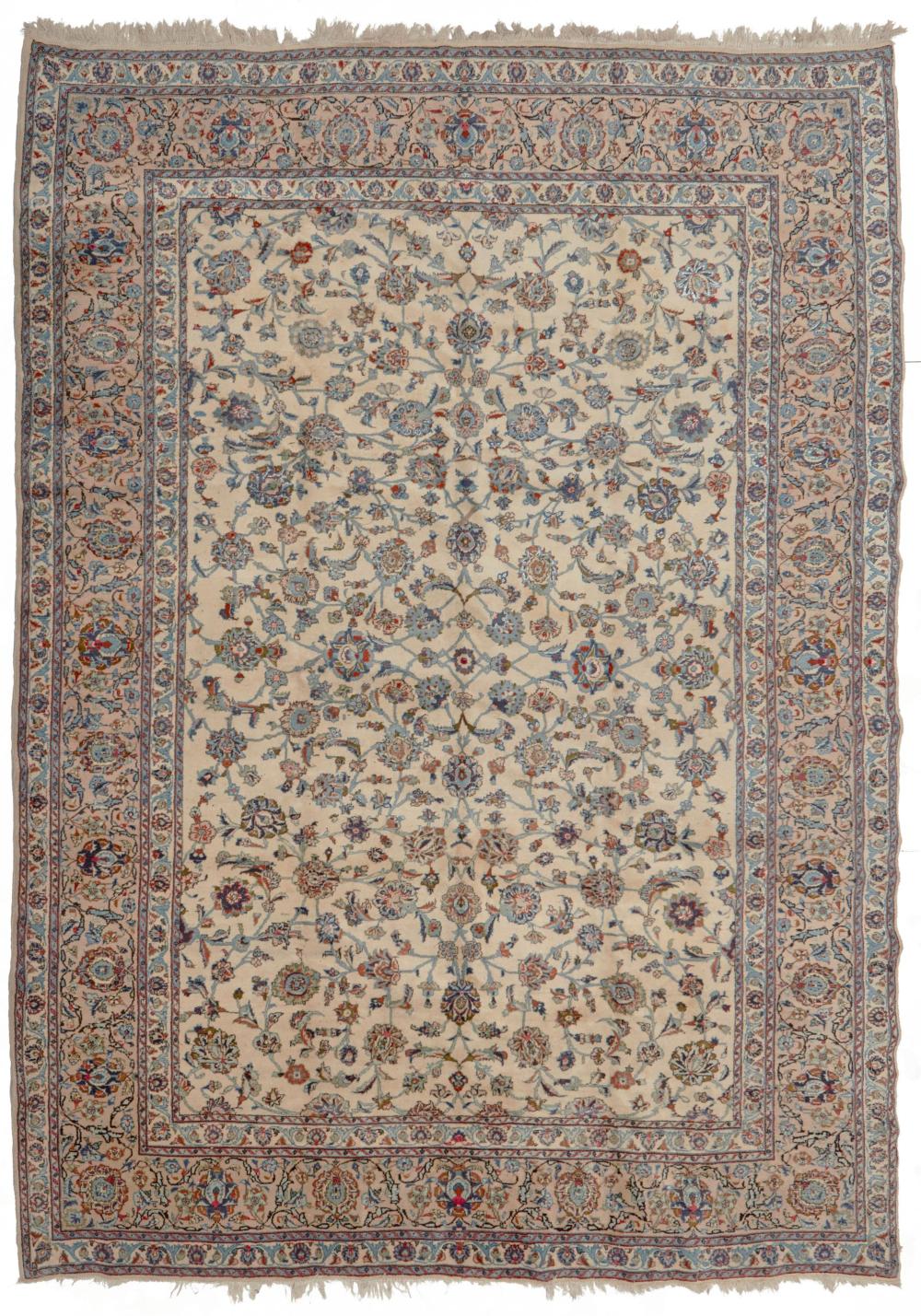 Appraisal: An Isfahan area rug Third-quarter th Century Wool on cotton