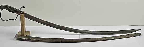 Appraisal: German Officers' Swords with Scabbards Lot of Two First is