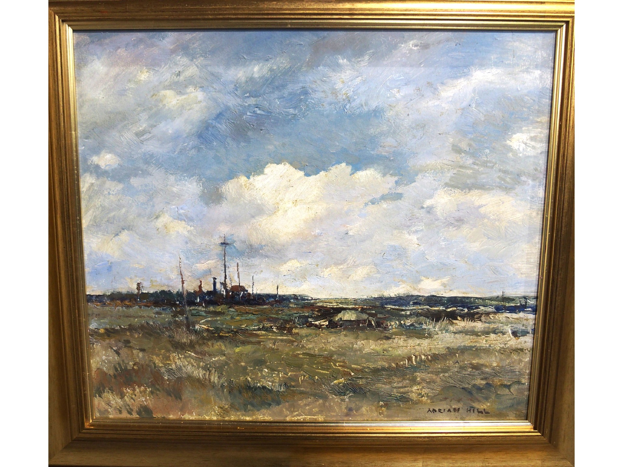 Appraisal: ADRIAN HILL Birdham Sussex signed oil on board