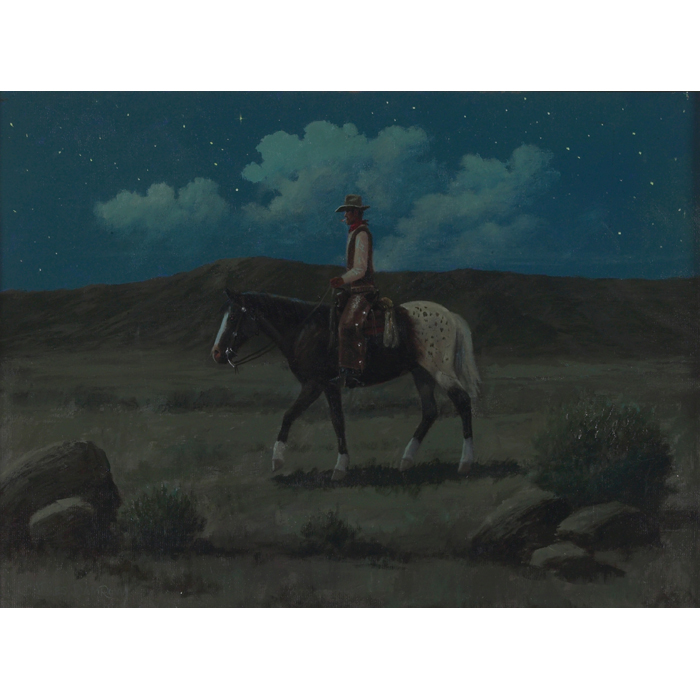 Appraisal: Charles Damrow American b Rider c oil on board x