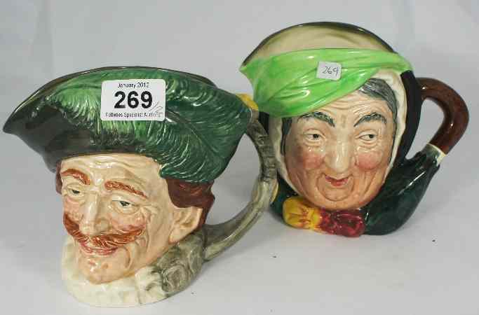 Appraisal: Royal Doulton Large Character Jugs Sairey Gamp D and Cavalier