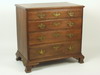 Appraisal: CHEST OF DRAWERS - Circa - diminutive Chippendale graduated four