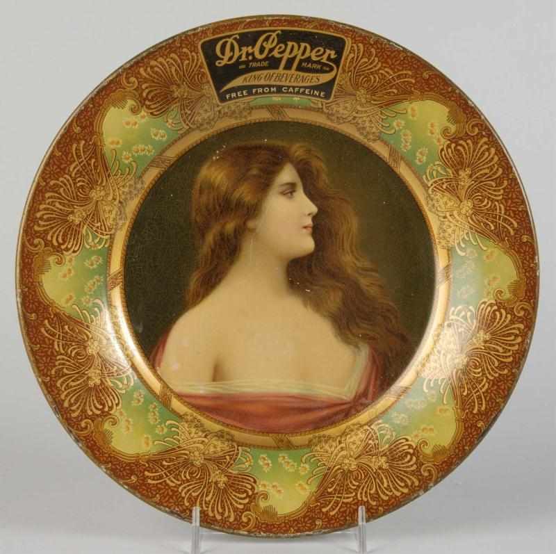 Appraisal: Dr Pepper Vienna Art Plate Description Circa Features girl facing