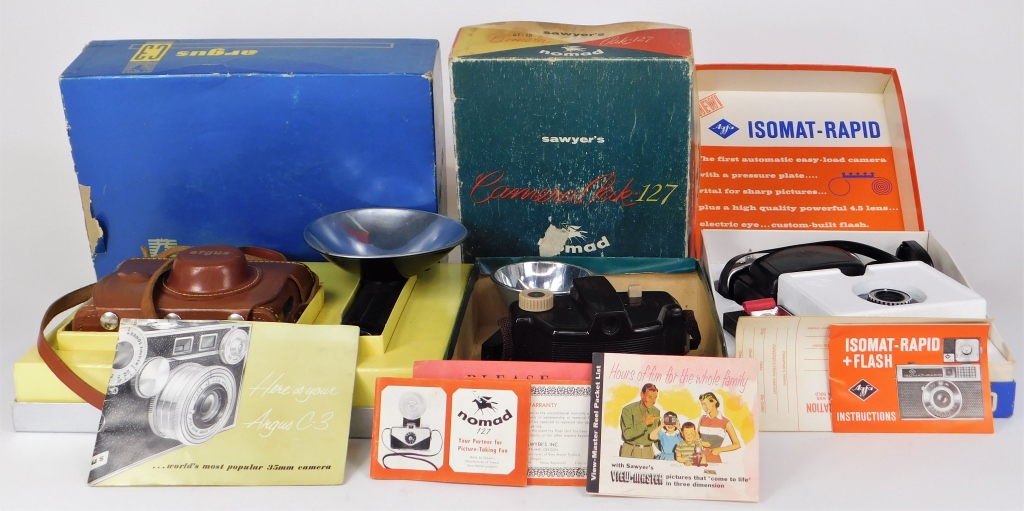 Appraisal: GROUP OF S CAMERAS IN ORIGINAL BOXES Group of s