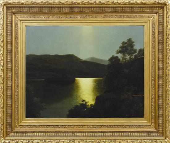 Appraisal: James Burrell Smith British - Summer Moonlight Ellen's Isle Loch