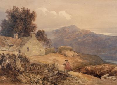 Appraisal: Follower of David Cox Snr British - Hilly Landscape with