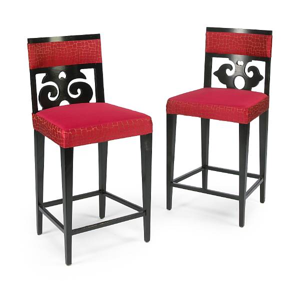 Appraisal: A set of bar stools from Ocean's Thirteen Warner Bros