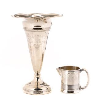 Appraisal: Two American Sterling Silver Table Accessories Two sterling silver table