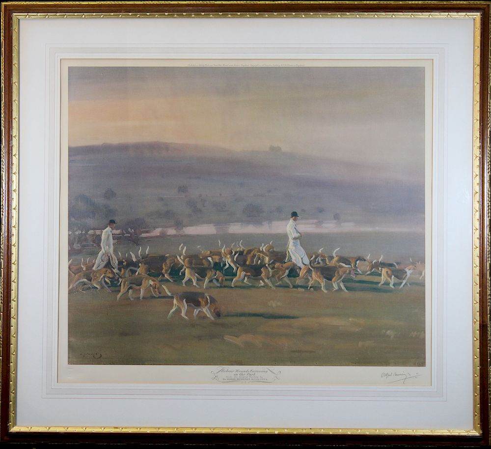 Appraisal: Sir Alfred James Munnings - Sir Alfred James Munnings -