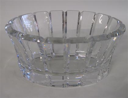 Appraisal: Orrefors cut glass centerpiece bowl late th century