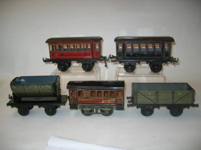 Appraisal: Gauge rolling stock by Bing comprising blue four wheel third