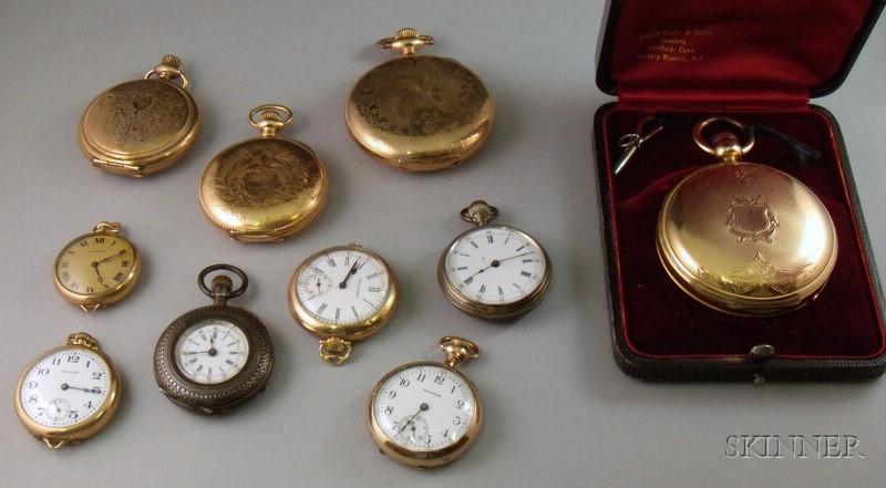 Appraisal: Ten Assorted Pocket Pendant Watches a United States Watch Co