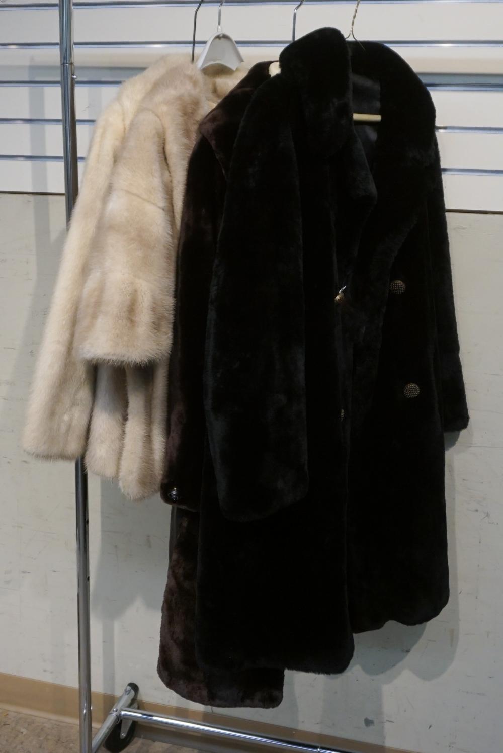 Appraisal: Two Faux Fur Jackets and Two Mink Coats