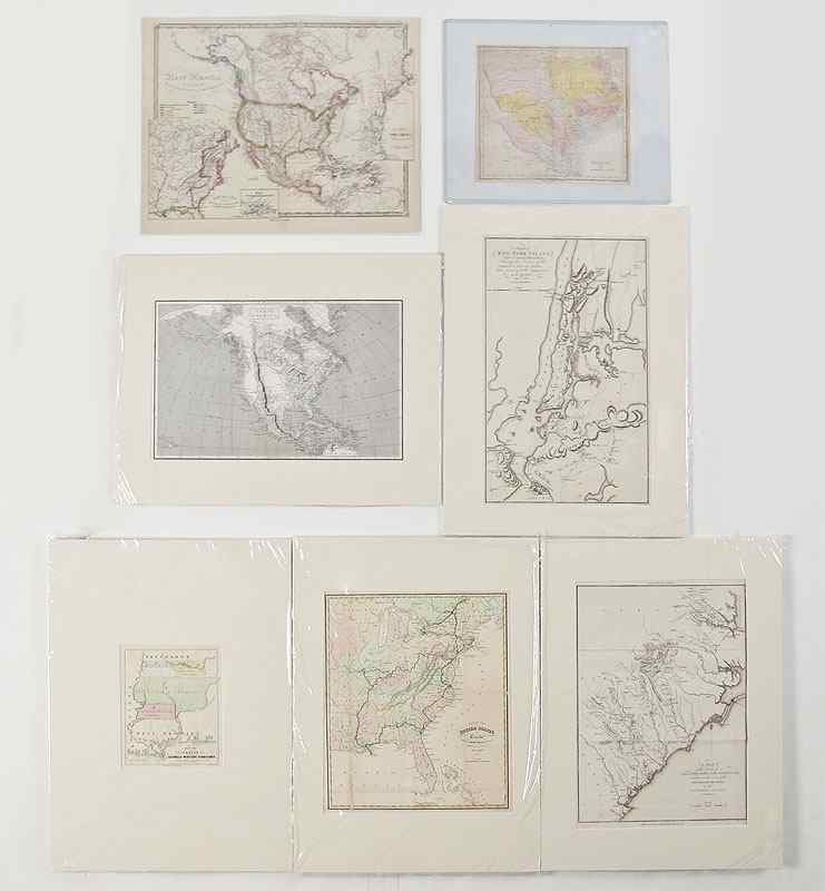 Appraisal: COLLECTION OF ANTIQUE US MAPS To include ''A map of