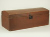 Appraisal: STORAGE CHEST - Early th C red painted pine dome