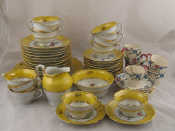 Appraisal: A set of twelve each teacups saucers plates sugar bowl