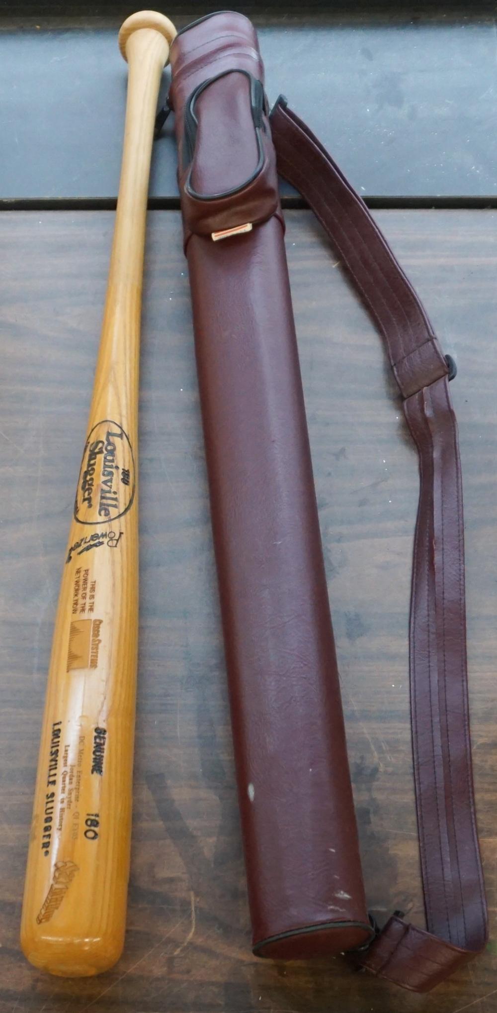 Appraisal: Pool Cue in Case and Louisville Slugger Wood Baseball Bat