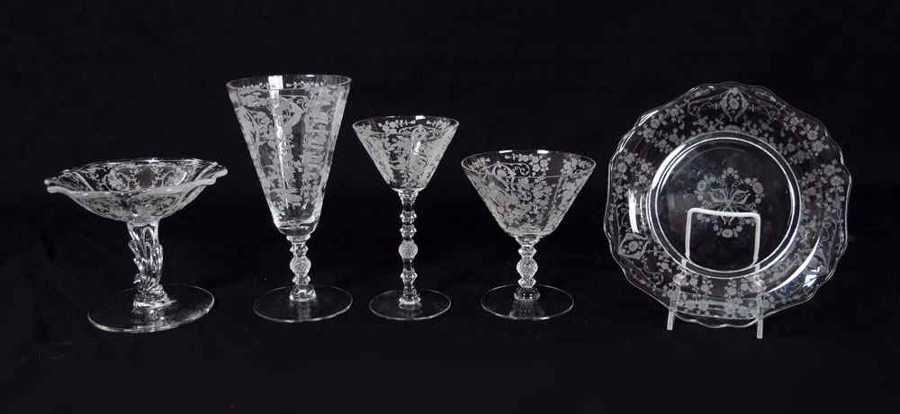 Appraisal: CAMBRIDGE DIANE ELEGANT GLASSWARE Ca - 's pieces to include