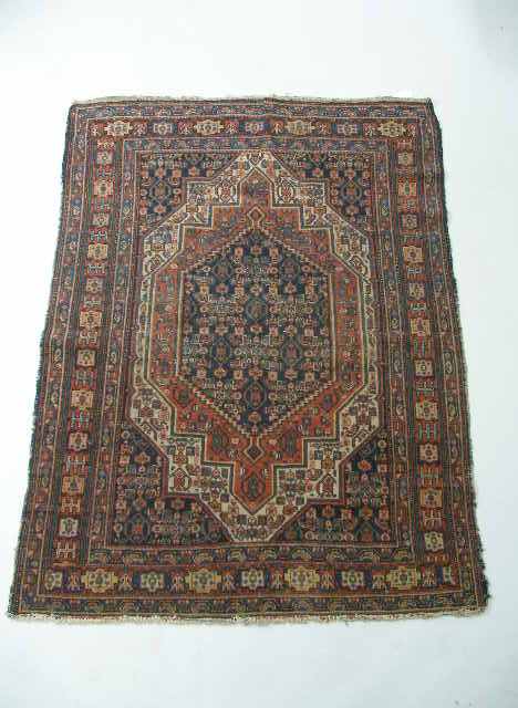 Appraisal: Persian Senneh Rug early th c cotton base hand tied