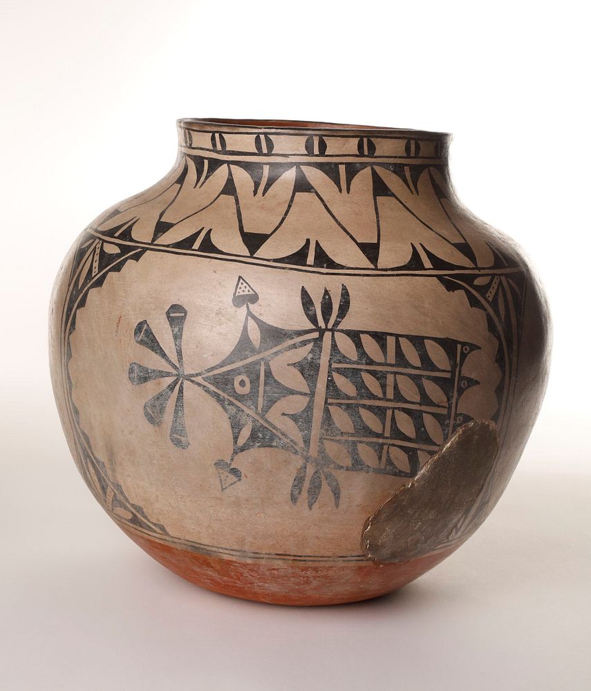 Appraisal: Cochiti Polychrome Storage Jar ca - Cochiti Polychrome Storage Jar